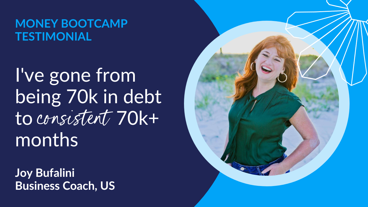 Since joining Money Bootcamp, I've gone from being 70k in debt to consistent 70k+ months